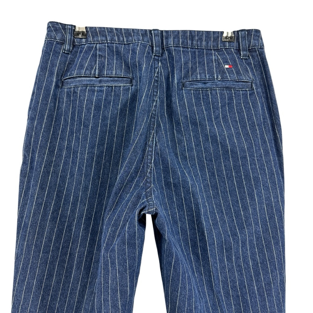 VINTAGE 2000 Tommy Hilfiger Women's Denim Pinstripe High Rise Straight Leg Jean - Picture 6 of 10